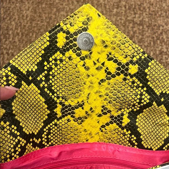 Yellow Python Clutch - Picture 4 of 5